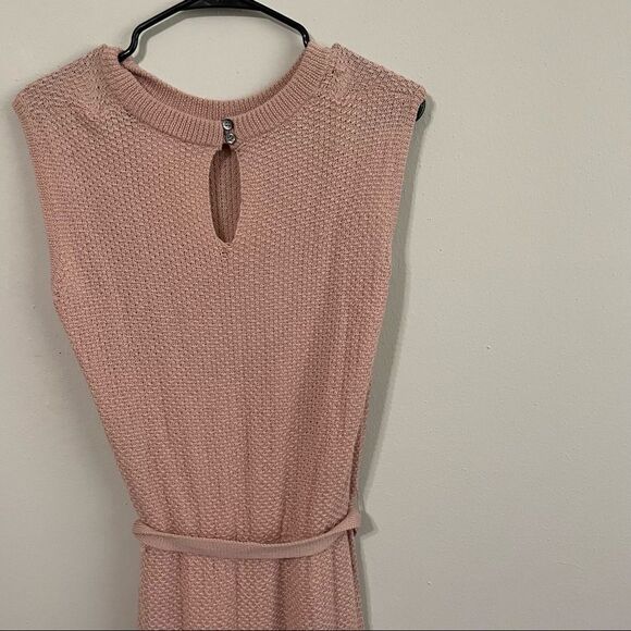 Anthropologie Callahan belted knit sweater midi dress - mauve - Picture 9 of 10